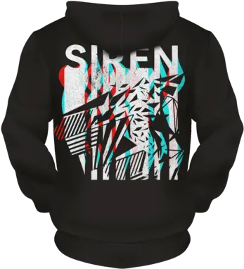  Black Illusion Siren Pullover Hoodie Hoodie Png Black Hoodie Png