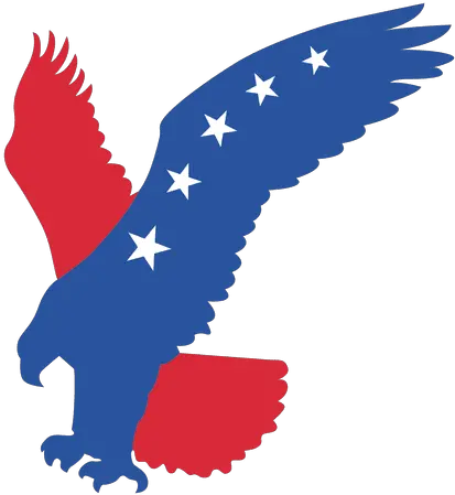  American Flag Print Eagle Transparent Png U0026 Svg Vector File Eagle Clipart Red And Blue America Flag Png