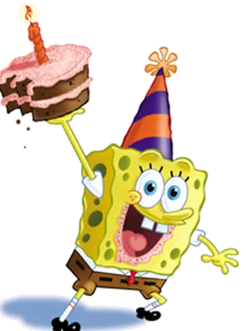  Download Hd Spongebob Happy Birthday Png Spongebob Sponge Bob Square Pants Birthday Birthday Clipart Png