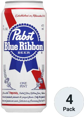  Pabst Pabst Blue Ribbon Cans Png Blue Ribbon Transparent