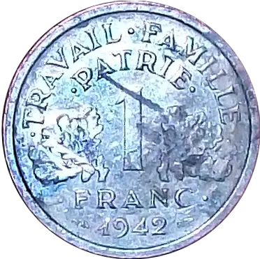  File1 Vichyfrance 1942 Rspng Wikimedia Commons Coin Money Border Png