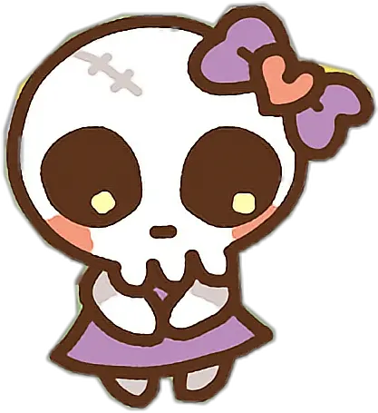  Spooky Skeleton Png Cute Kawaii Girl Skeleton Bow Kawaii Cute Skull Cartoon Spooky Skeleton Transparent