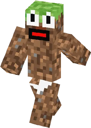  Grass Block And Lol Skin Minecraft Skins Dirt Man Minecraft Skin Png Minecraft Grass Block Png