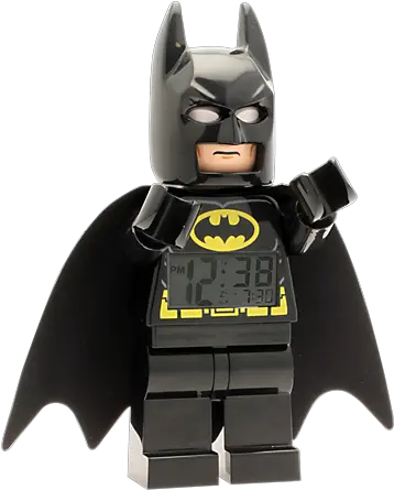  Lego 5002423 Dc Comics Super Heroes Batman Minifigure Clock Clock Of Batman Png Lego Batman Png