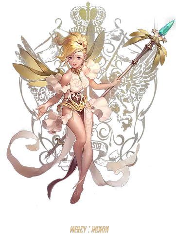  Fantasy Heroes Overwatch Skin Concepts Png Mercy Logo