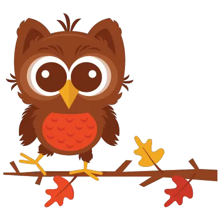  Download Fall Cute Fall Owl Clipart Png Owl Silhouette Png