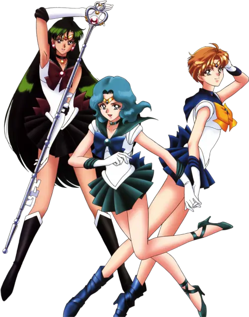  Download Sailor Pluto Neptune U0026 Uranus Sailor Uranus And Neptune Png Uranus Transparent Background