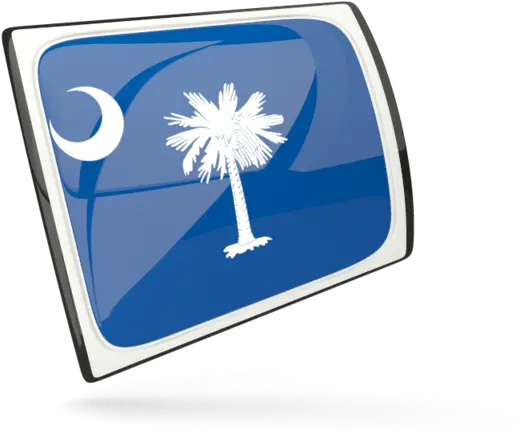  Glossy Rectangular Icon Illustration Of Flag Ofu003cbr U003e South South Carolina Flag Map Png Sc Icon