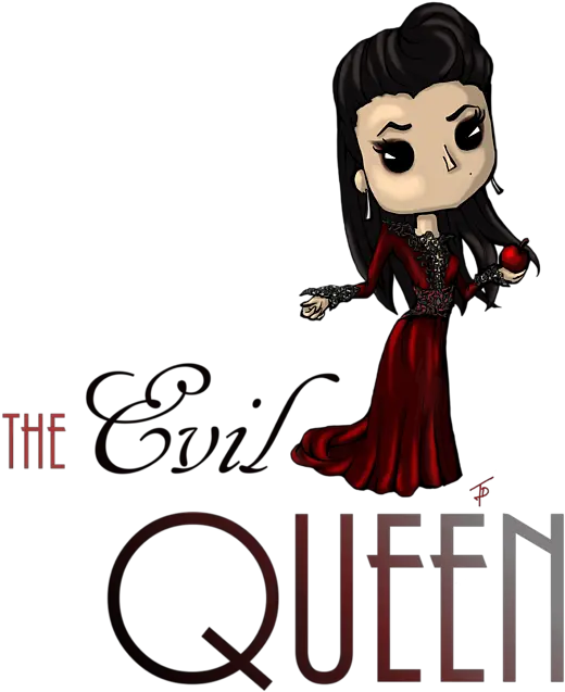  Chibi Evil Queen Red Dress Style Duvet Cover Evil Queen Ouat Card Png Evil Queen Png