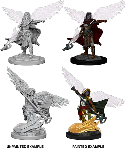  Aasimar Female Wizard Wizkids Hd Mini Fallen Aasimar Miniature Png Wizard Transparent