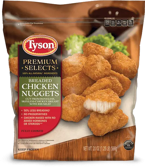  Premium White Meat Chicken Nuggets Tyson Brand Tyson All Natural Chicken Nuggets Png Chicken Nugget Transparent