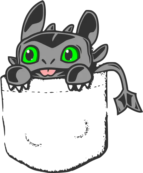  Geeksvgs Toothless In Pocket Pocket Toothless Sticker Png Toothless Png