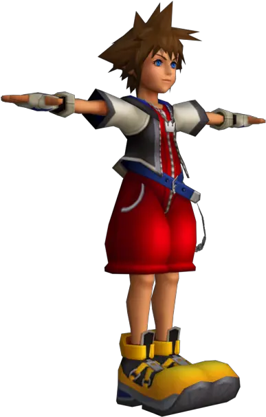  Playstation 2 Kingdom Hearts Sora The Models Resource Kingdom Hearts Models Png Kingdom Hearts Sora Png