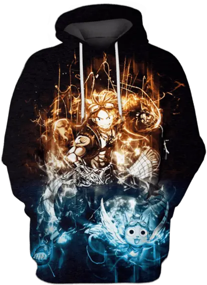  Natsu Dragneel Fairy Tail Tshirt Zip Hoodies Apparel Pink Floyd 3d Sweater Png Fairy Tail Transparent