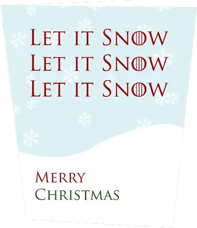  Let It Snow Christmas Card Larry Tanenbaum Png Christmas Card Png