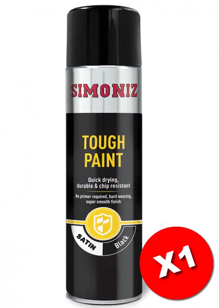  Simoniz Tough Satin Black Spray Paint 500ml Simvht51d Simoniz Tough Satin Black Png Black Paint Png