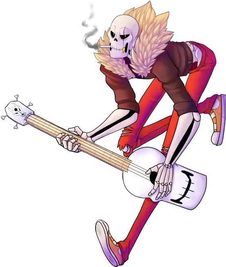  Download Hd Undertale Underfell Papyrus Rock Music Cartoon Png Rock Music Png