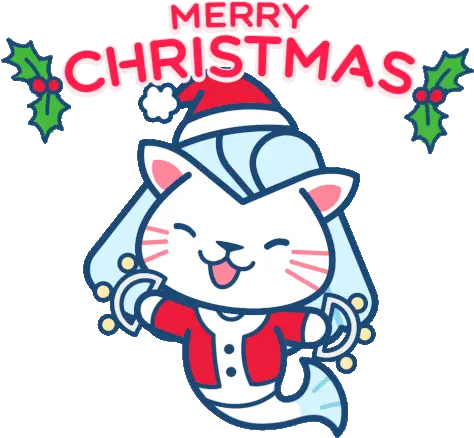  Merry Christmas Xmas Sticker Merry Christmas Merry Singapore Merlion Gif Png Christmas Cat Icon