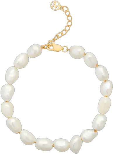  Oversized Organic Pearl Bracelet Pearl Bracelet Png Pearl Transparent Background