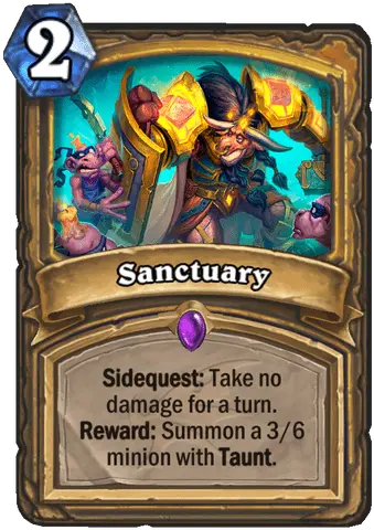  New Paladin Epic Card Revealed Sanctuary News Hearthpwn Paladin Side Quest Hearthstone Png Paladin Png