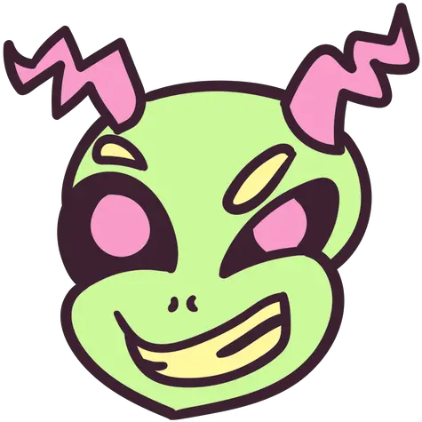  Alienu0027s Head Evil Grin Stroke Transparent Png U0026 Svg Vector Clip Art Alien Head Png