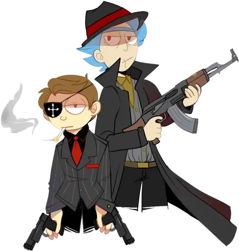  Mafia Themed Rick And Morty Team Fortress 2 Sprays Png Transparent