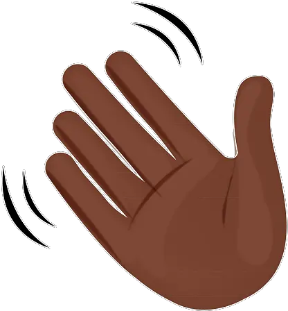  Look It Up Wavy Hand Emoji Emoji Hand Black Png Hand Emoji Png