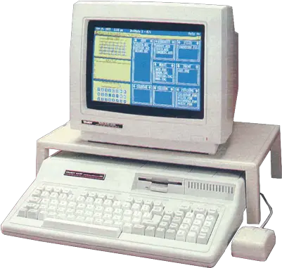  My History Of Personal Computing New Tandy 1000 Computer Png Old Computer Png