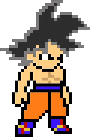  8bit Goku Ultra Instinct Goku Ultra Instinct Pixel Art Png Ultra Instinct Png