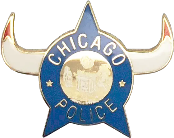  Chicago Police Department Star Lapel Pin 1960u0027s With Bull Horns Emblem Png Bull Horns Png