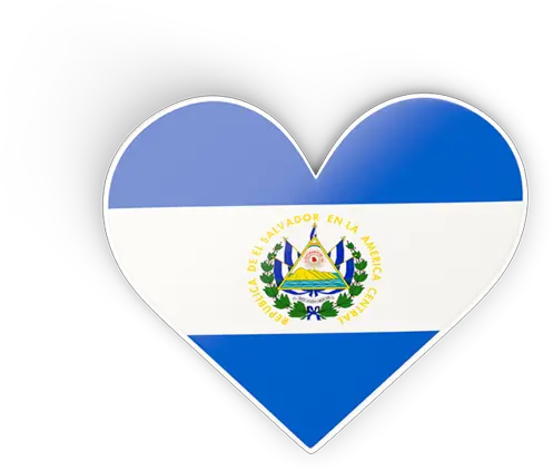  Heart Sticker Illustration Of Flag El Salvador El Salvador Png Un Flag Icon