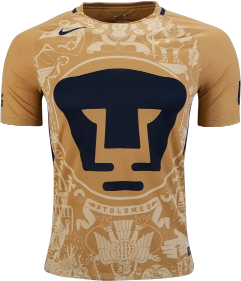  Unam Pumas Home Soccer Jersey Png