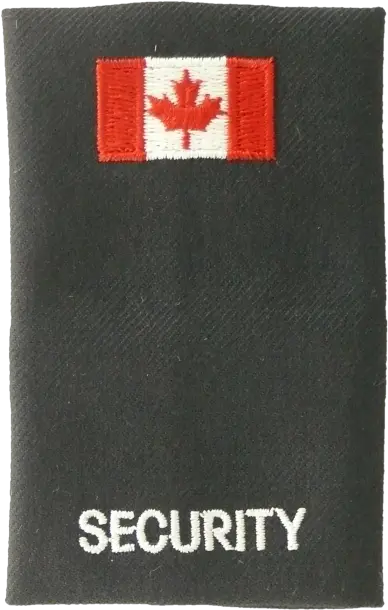  Security Epaulettes With Canadian Flag Solid Png Canadian Flag Transparent