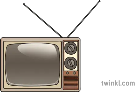  Old Television 1 Illustration Twinkl Television Set Png Old Television Png