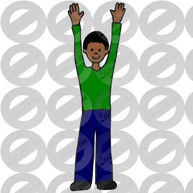  Lessonpix Mobile Cartoon Png Hands Up Png