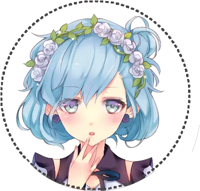  Download Flower Crown Anime Girl By Mayomie Anime With Anime Flower Crown Png Cute Anime Girl Png