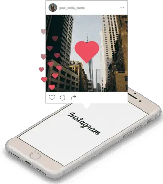  10000 Instagram Likes Smartphone Png Instagram Heart Transparent