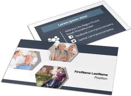  Home Healthcare Business Card Template Brochure Png Facebook Logo For Business Cards