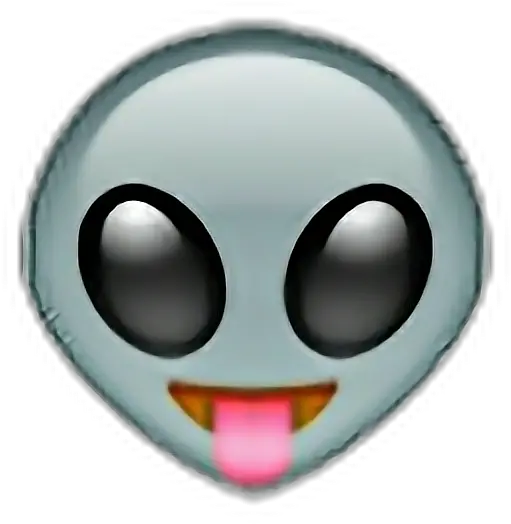  Alien Emoji Aesthetic Sticker Gray Pink Black Brown Fre Emoji Png Alien Emoji Png