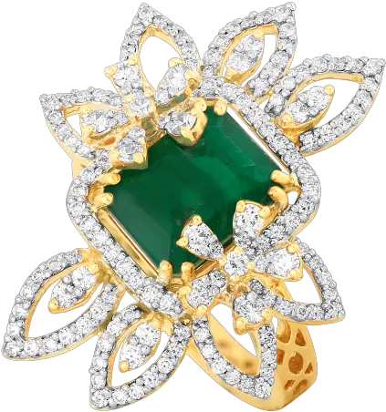  Green Grandeur Diamond Ring Emerald Png Diamond Ring Png