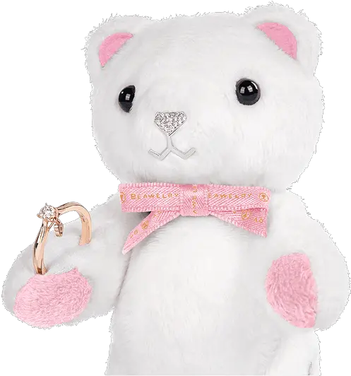  Mini Sparkle Beawelry Bear With A Ring Holder Teddy Bear Png Pink Sparkles Png