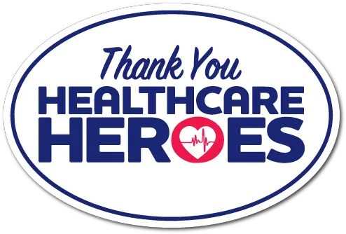  Patriotic American Flag Stickers And Decals Bumper Sticker Thank You Healthcare Workers Png American Flag Circle Png