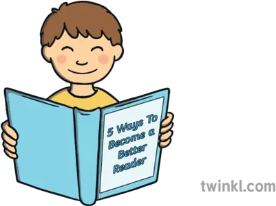  Boy Reading An Open Book English Read Books Ks1 Illustration Family Twinkl Png Open Books Png