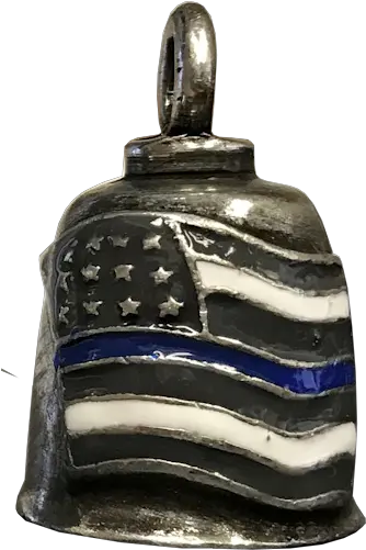  Thin Blue Line American Flag Gremlin Bell Locket Png Thin Blue Line Png