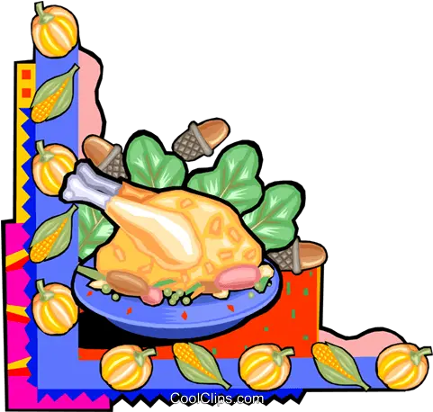  Thanksgiving Dinner Royalty Free Vector Clip Art Chicken Dinner Clip Art Png Thanksgiving Dinner Png