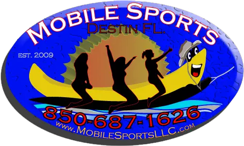  Mobile Sports Destin Dolphin Tours Banana Boat Rides U0026 More Paddle Png Banana Boat Logo