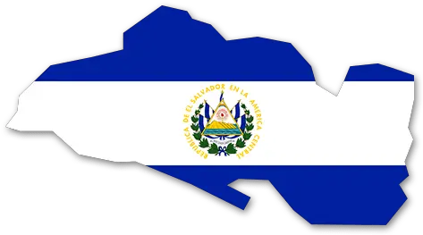  Download El Salvador Umriss Salvador Flag Png El Salvador Flag Png