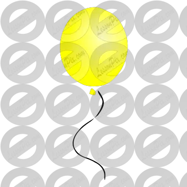  Lessonpix Mobile Circle Png Yellow Balloon Png