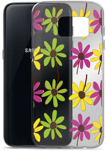  Colourful Hand Drawn Flower Petals Transparent Samsung Case Sold By Teespect Smartphone Png Sold Transparent