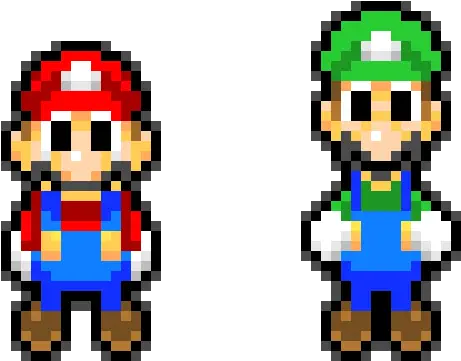  Mario And Luigi Pixel Art Maker Mario And Luigi Superstar Saga Pixel Art Png Mario And Luigi Transparent